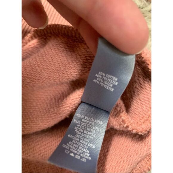 Aerie Women Pink Distressed Crewneck Boxy Sweatshirt Small - Picture 5 of 7